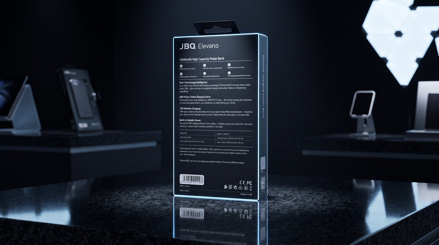 JBQ VOLTSTREAM 15W WIRELESS CHARGING POWERBANK