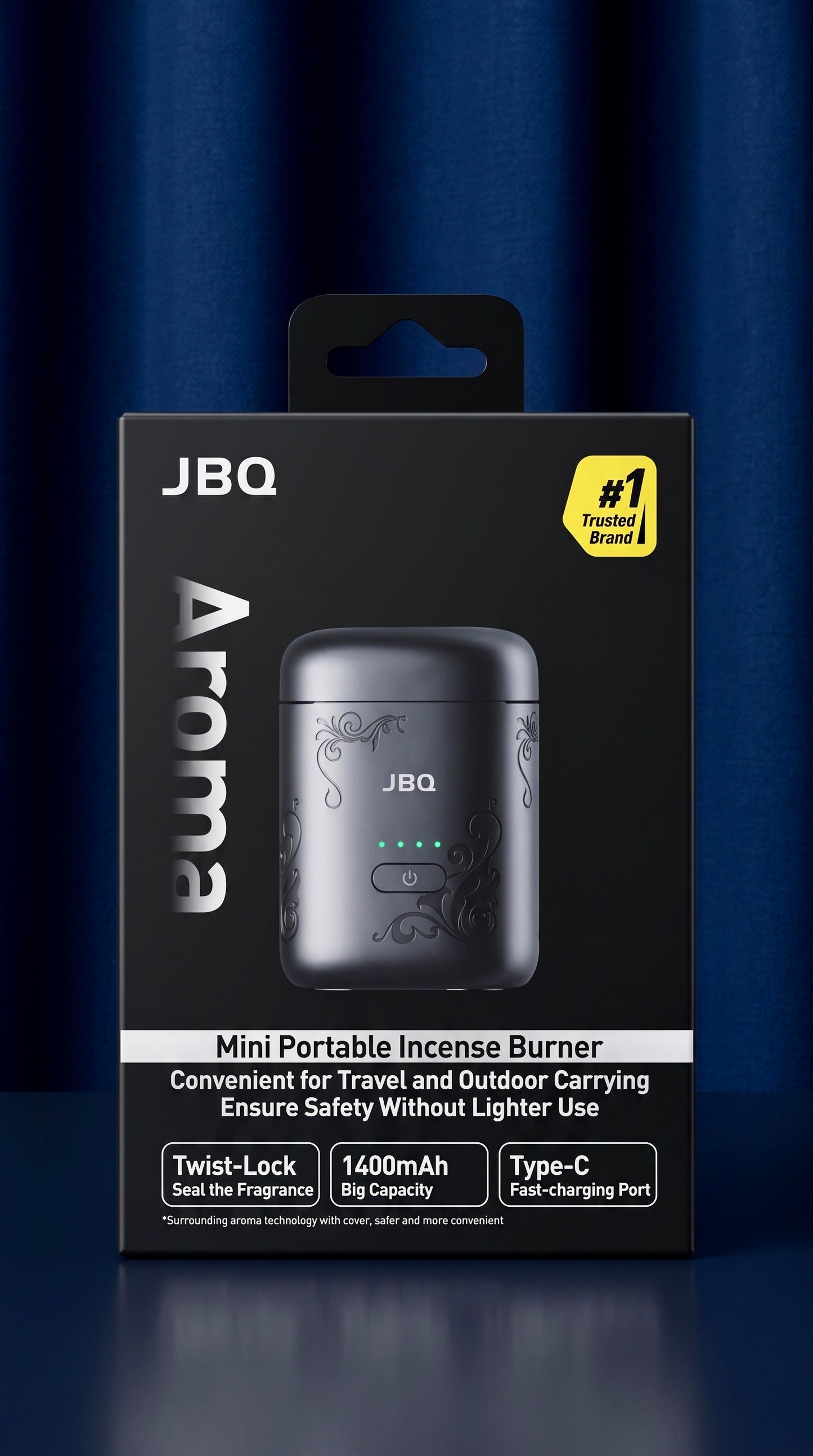 JBQ MINI PORTABLE INCENSE BURNER AROMA
