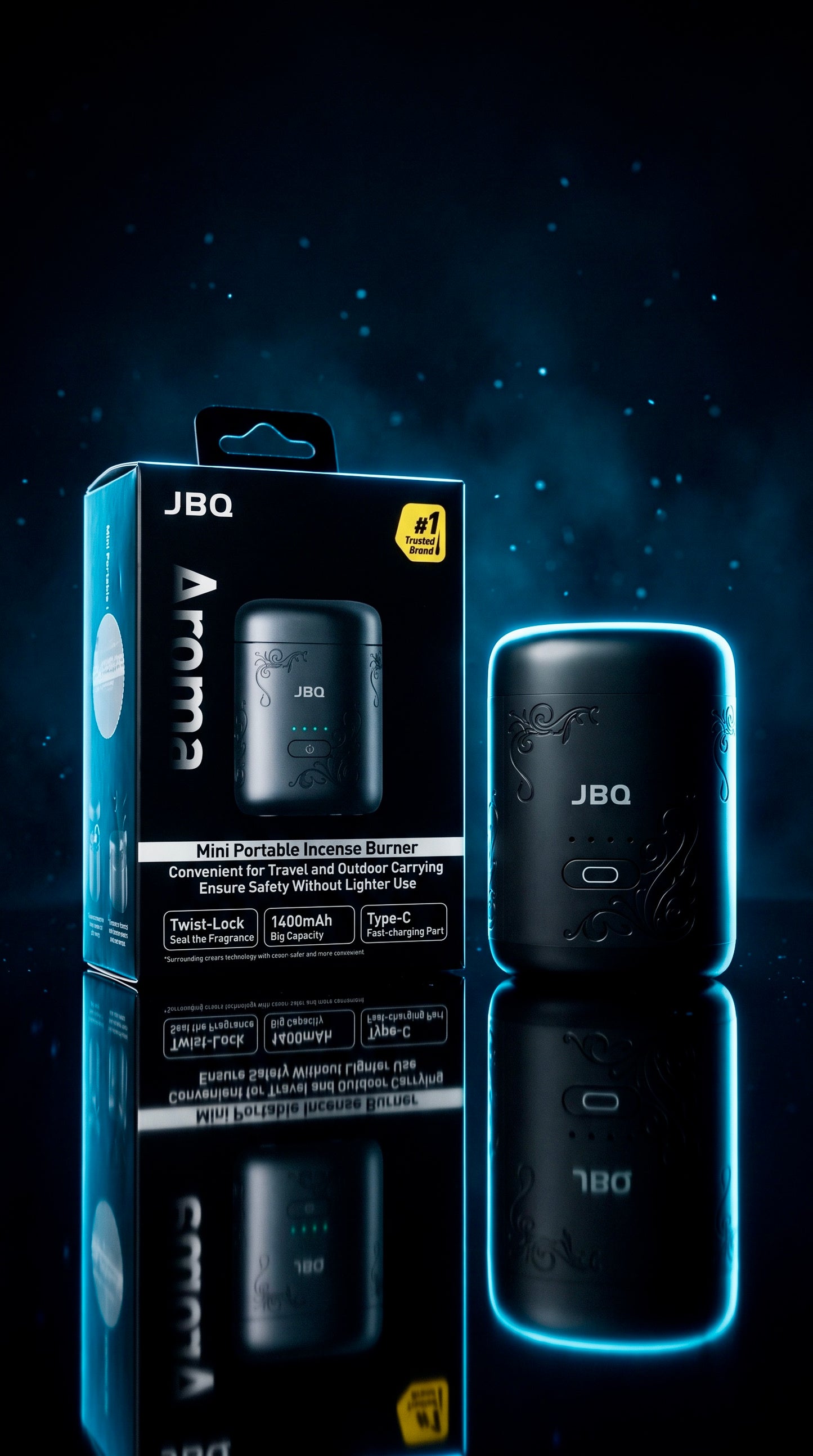 JBQ MINI PORTABLE INCENSE BURNER AROMA