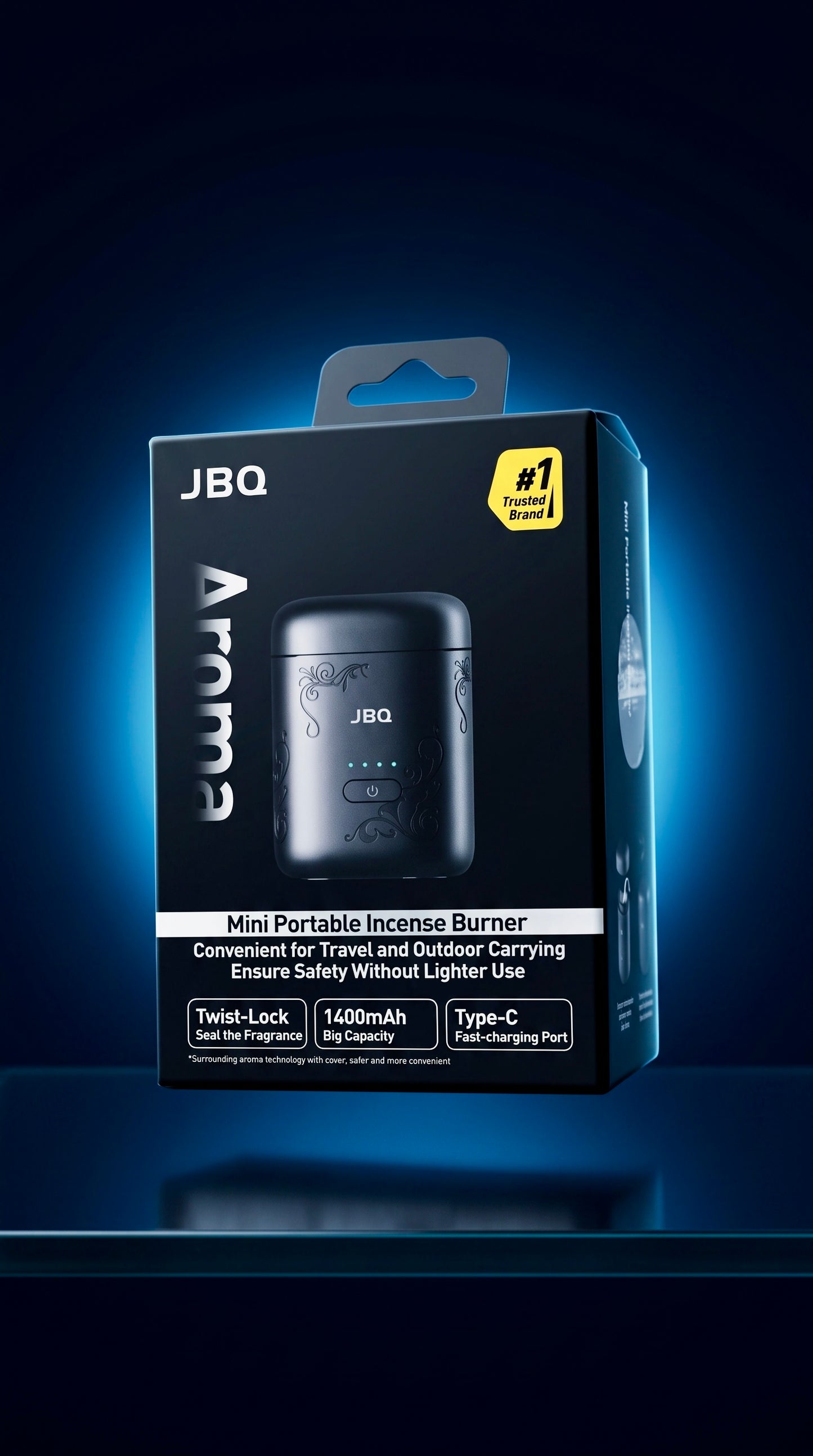 JBQ MINI PORTABLE INCENSE BURNER AROMA